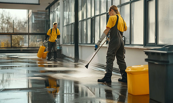 Simple website design layout for cleaning businesses.