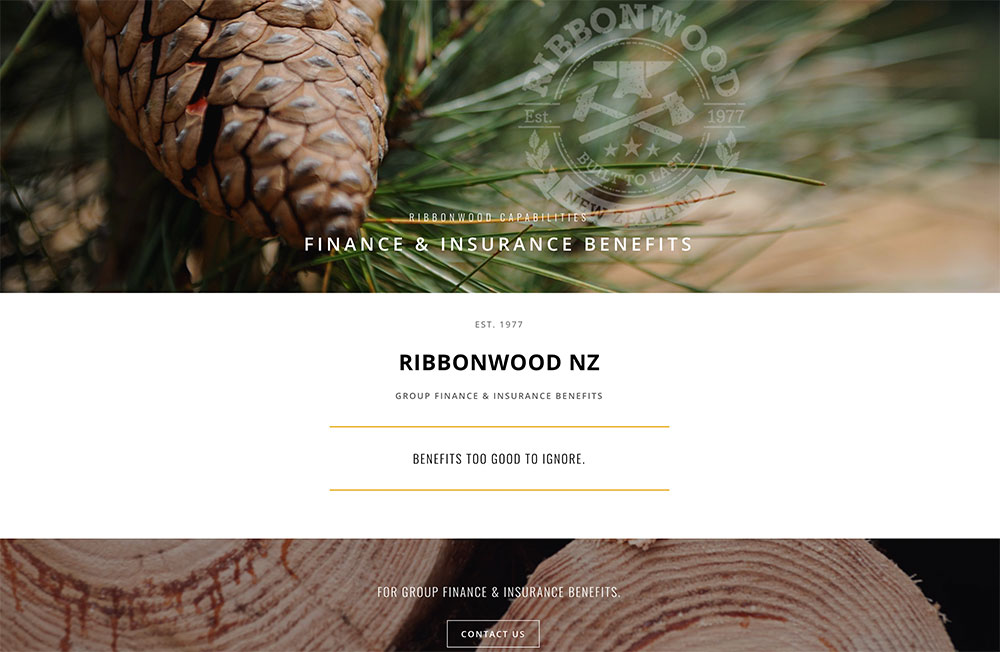 Forestry website design and photography Ribbonwood NZ