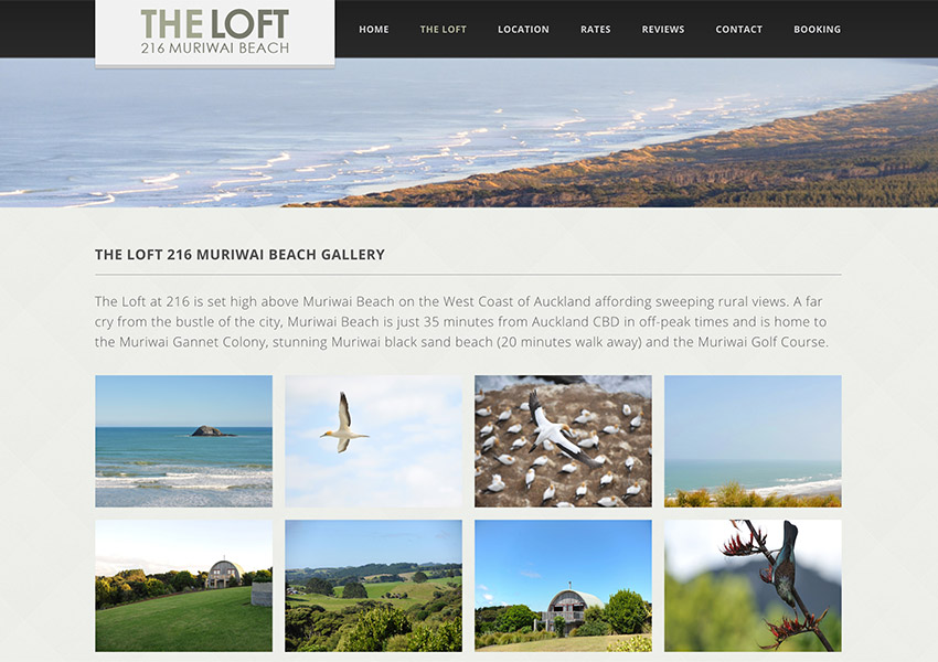 Web Design Auckland The Loft website design