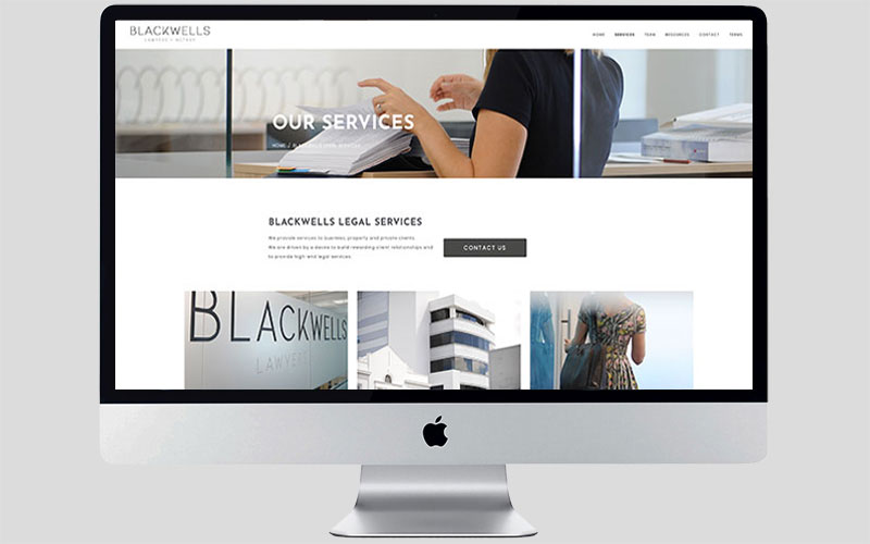 Blackwells Law Auckland branding + website design