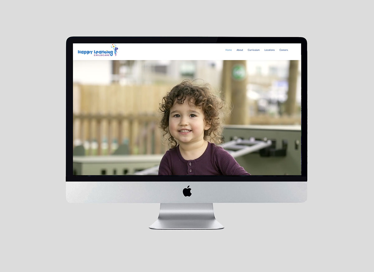 Web Design Happy Learning Childcare Streaming Video